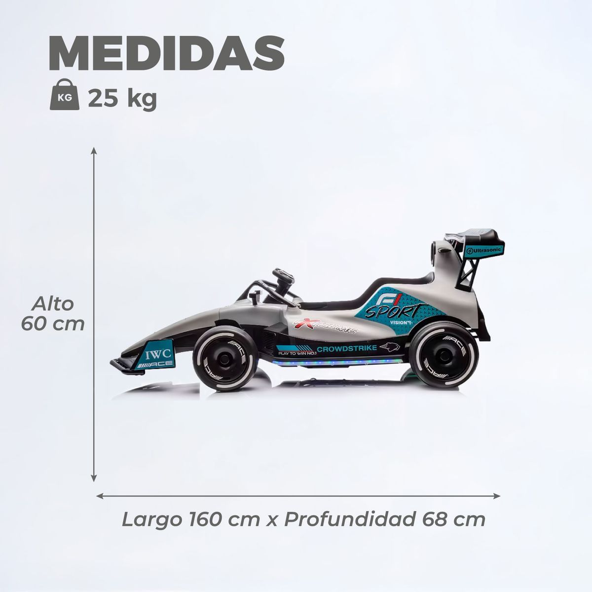 MUNDO ONLINE - Auto Eléctrico Infantil Tipo Fórmula 1 Ferrari