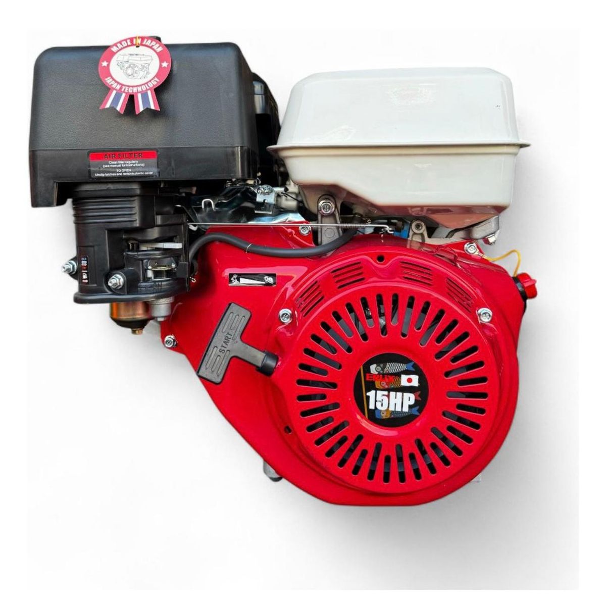 ERUX - Motor Estacionario Bencinero 15 Hp Partida Manual Erux