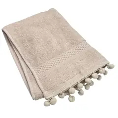 OEM - Toalla De Baño Algodon Pompones Toalla Fina Elegante 70x34cm