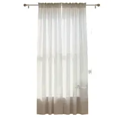 OEM - Cortina Visillo 2 Paños Cortina 8 Anillos 70x150cm