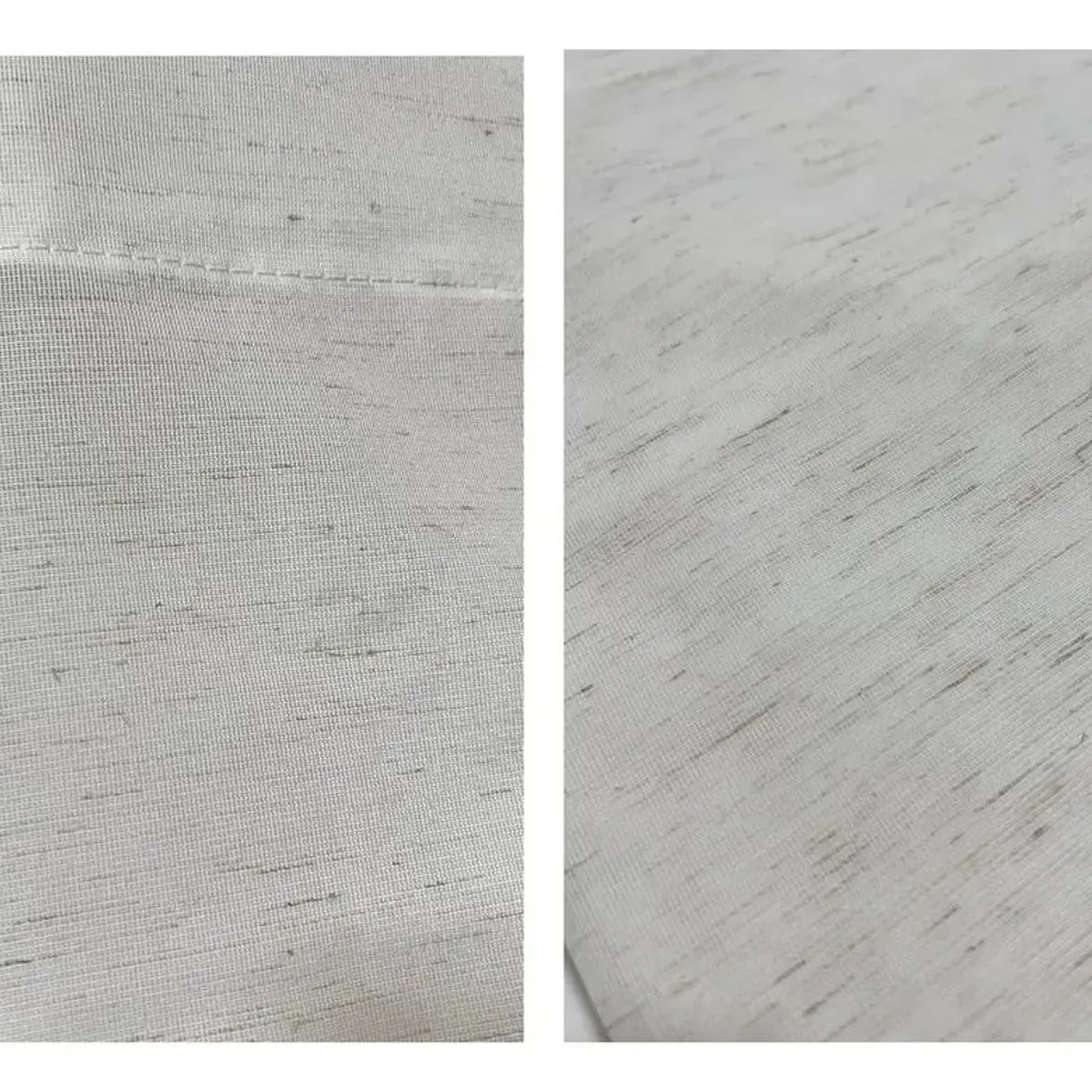 OEM - Cortina Visillo 2 Paños Cortina 8 Anillos 70x150cm