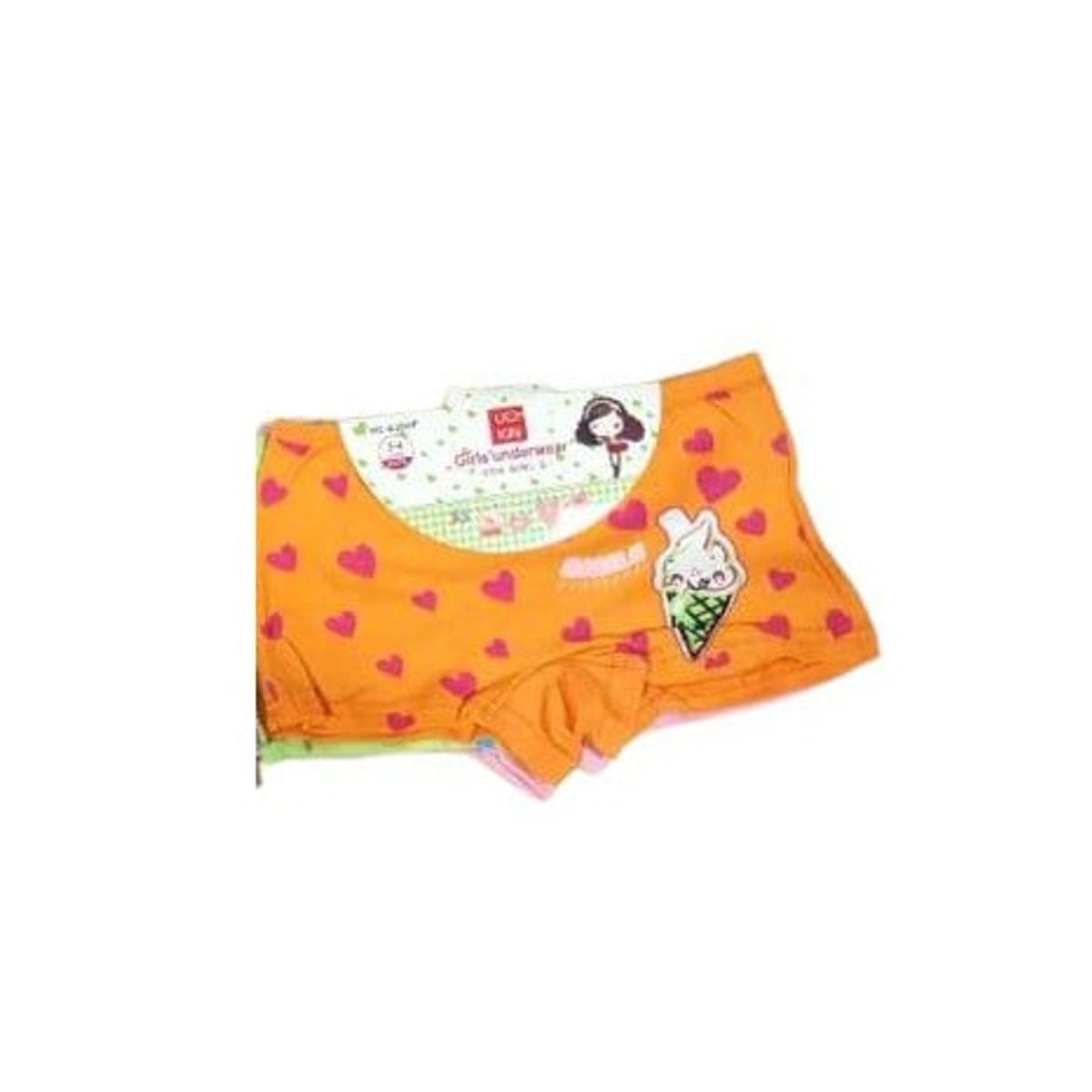 GENERICO - Pack 3 calzones para niña talla 2 a 4 años