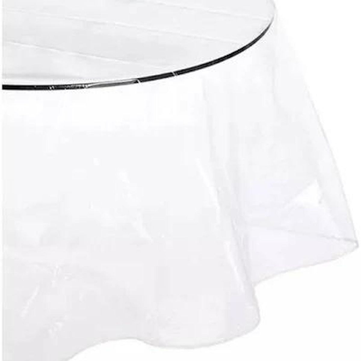 OEM - Mantel De Hule Plastico Mesa Redondo Transparente 180cm