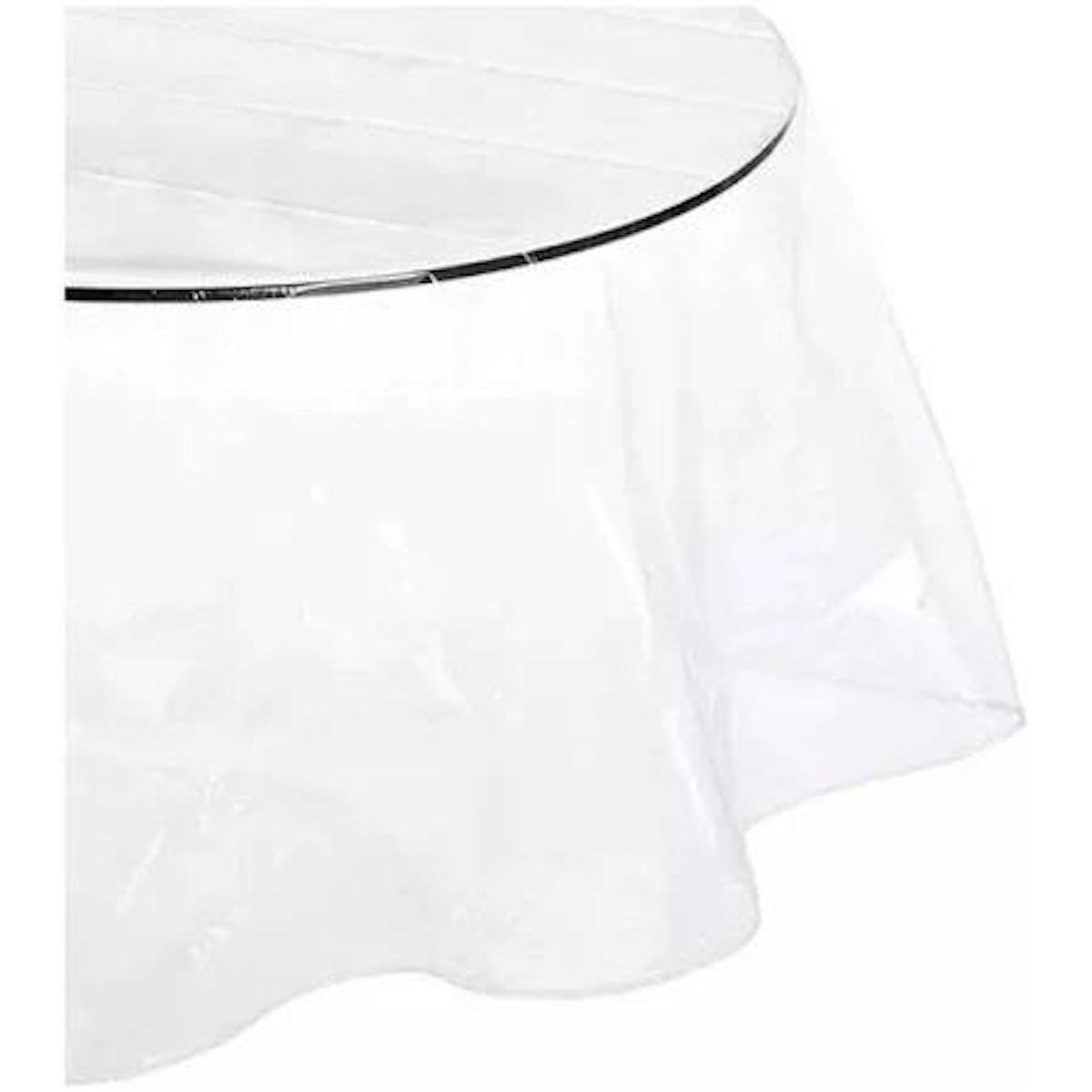 OEM - Mantel De Hule Plastico Mesa Redondo Transparente 180cm