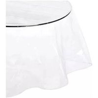 Mantel De Hule Plastico Mesa Redondo Transparente 180cm
