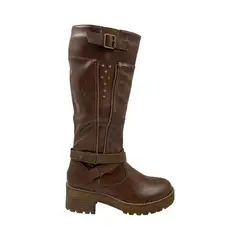 HERIEL - Bota Café Tachas Mujer