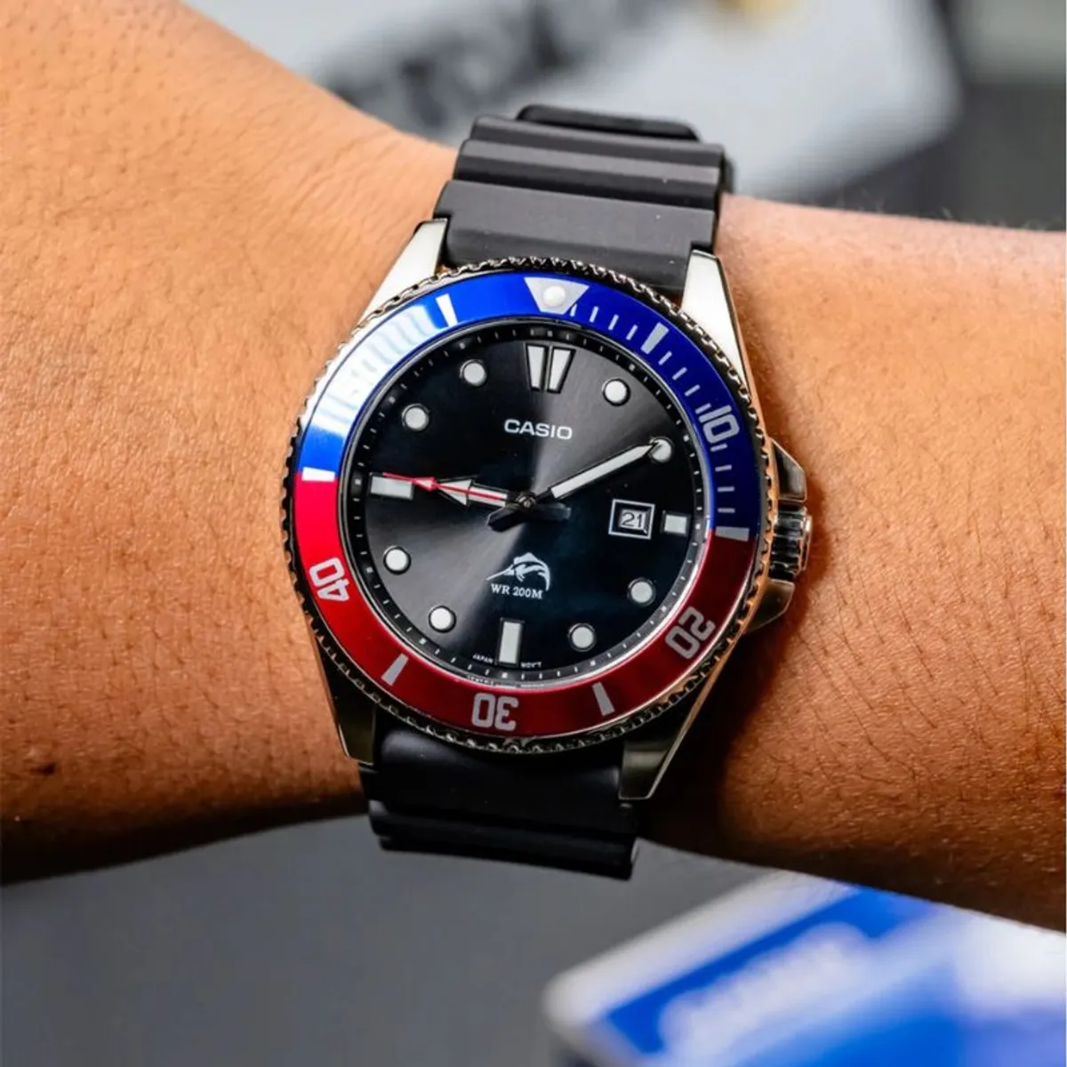 CASIO - Reloj Casio Buceo Marlin Duro Mdv-106b-1a2vcf Pepsi