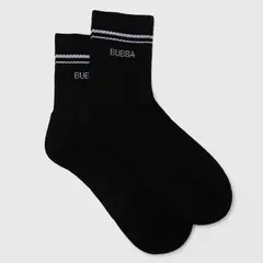 BUBBA - Calcetin Corto Negro Essentials