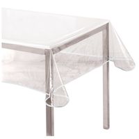 Mantel De Hule Plastico Mesa Rectangular Transparente 180cm