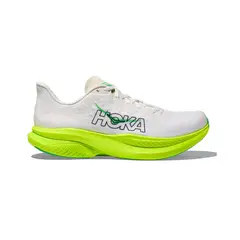 HOKA - Mach 6 Hombre White/Neon Lime