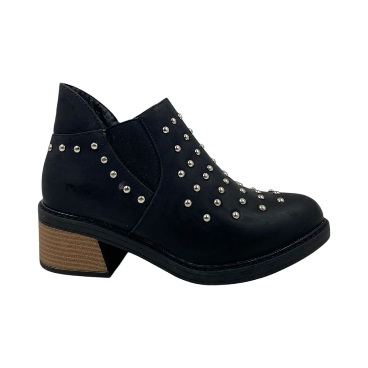 HERIEL - Zapato Negro Tachas Mujer
