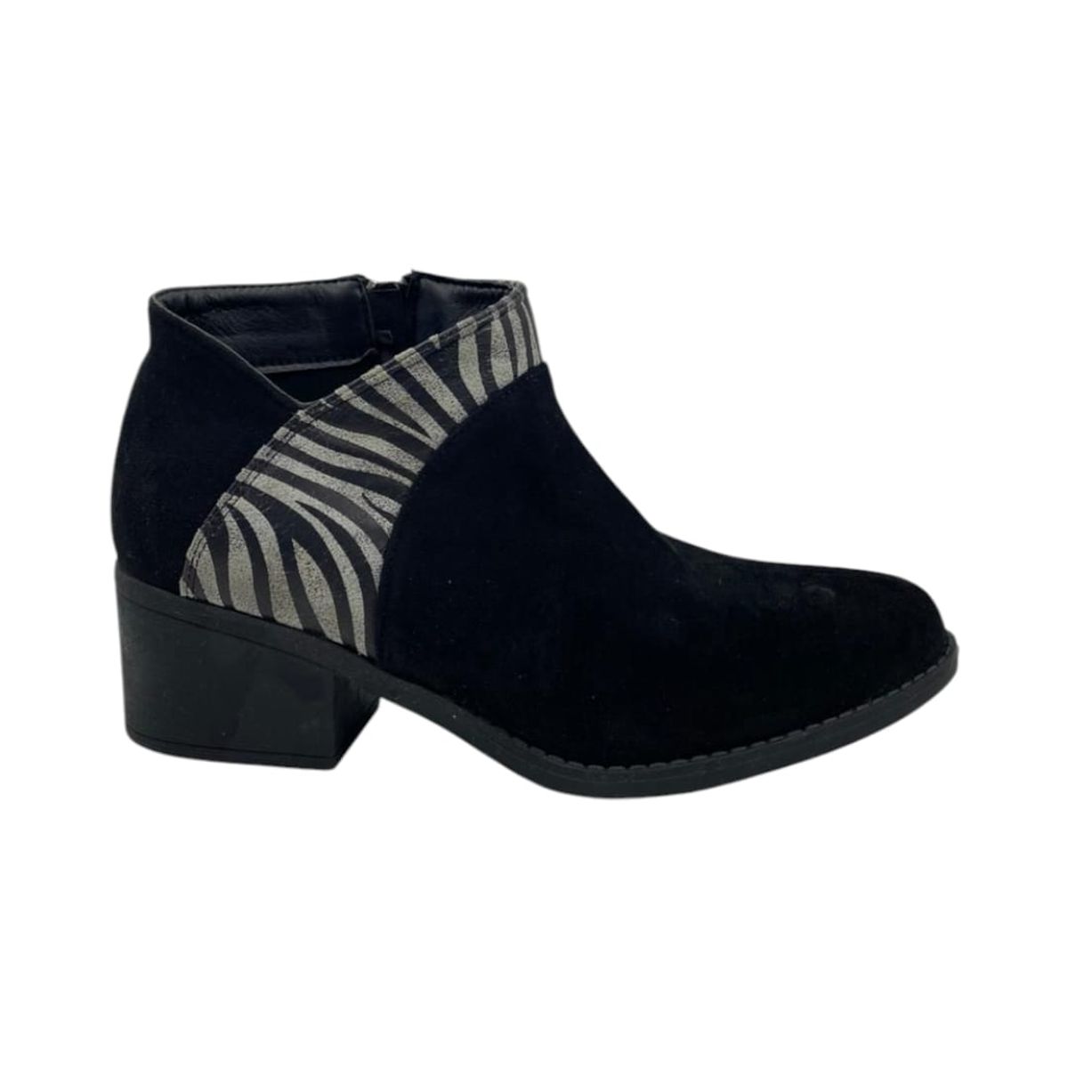 HERIEL - Botín Negro Print Mujer