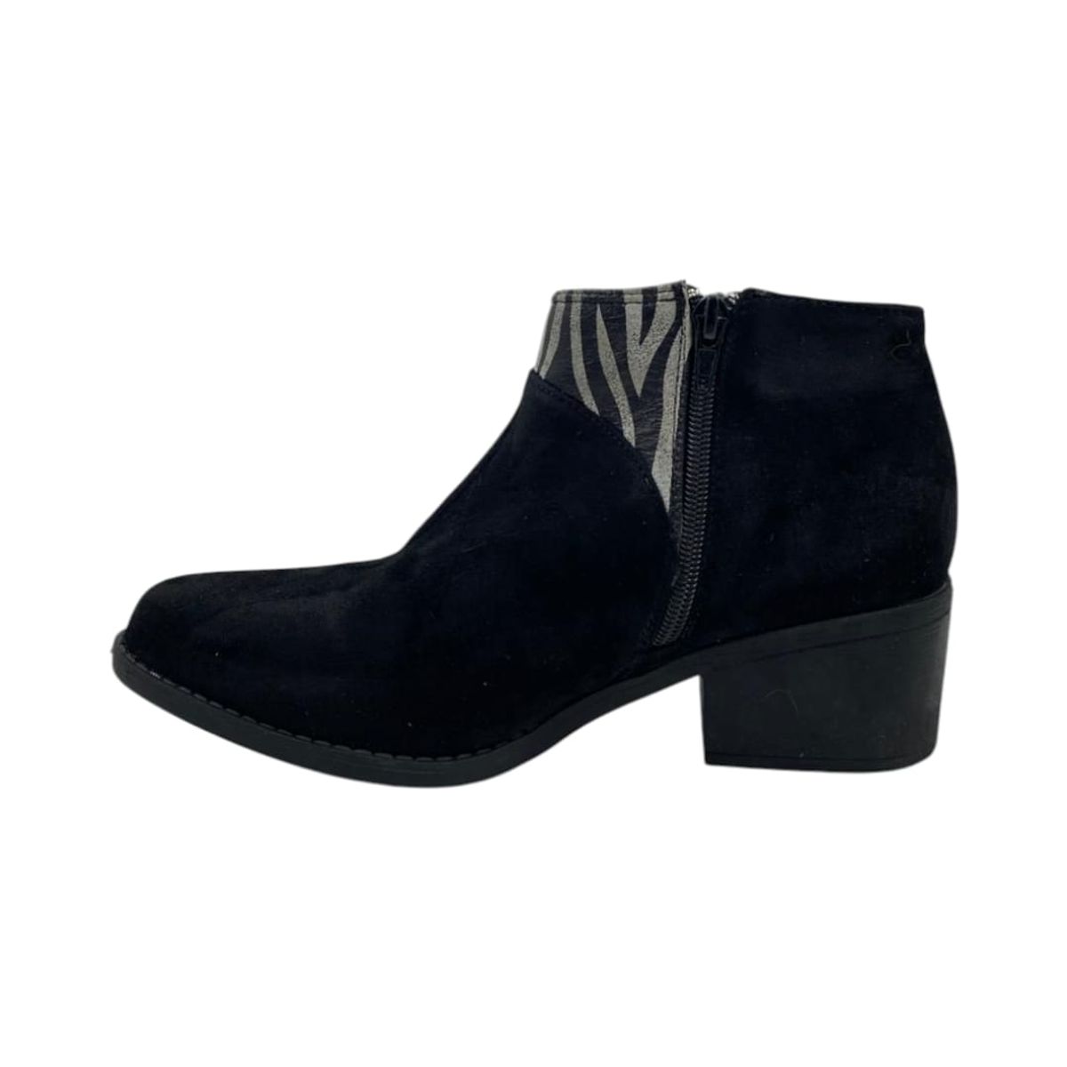 HERIEL - Botín Negro Print Mujer