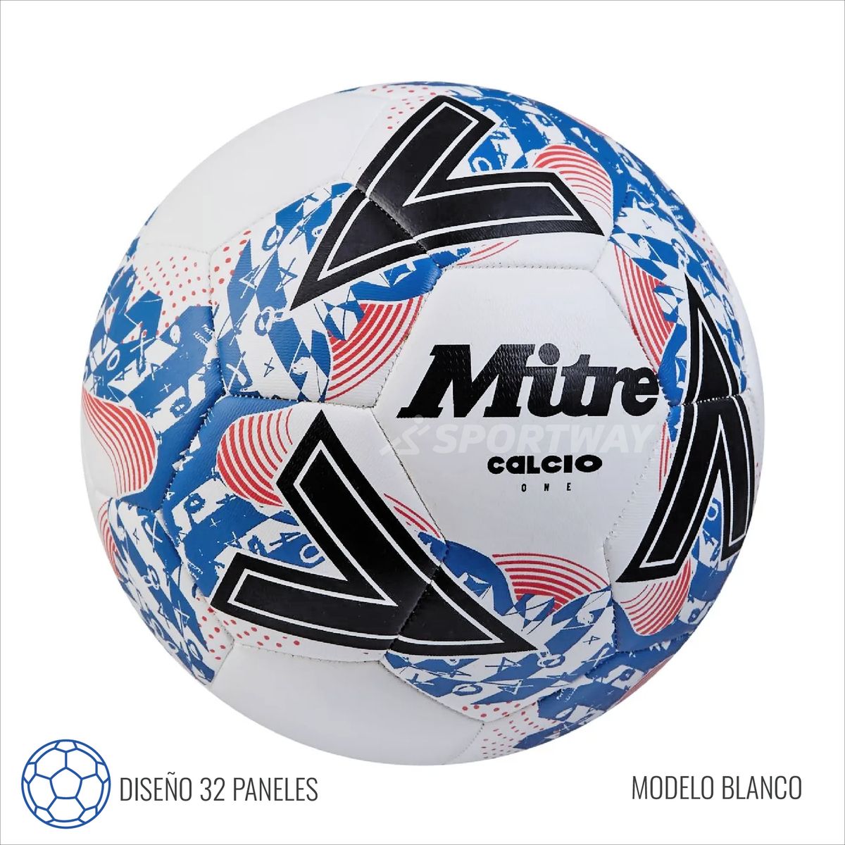 MITRE - Balon Futbol Calcio Mitre Blanco T.3