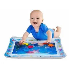 GENERICO - Alfombra De Agua Sensorial Para Bebes Inflable 69cm Color Azul