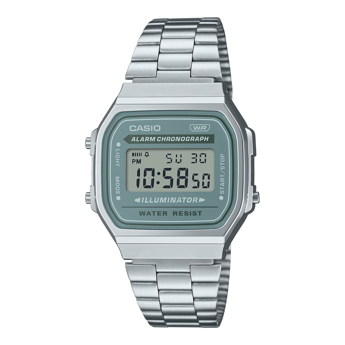 CASIO - Reloj Casio Digital A168WA-3AY- Plateado