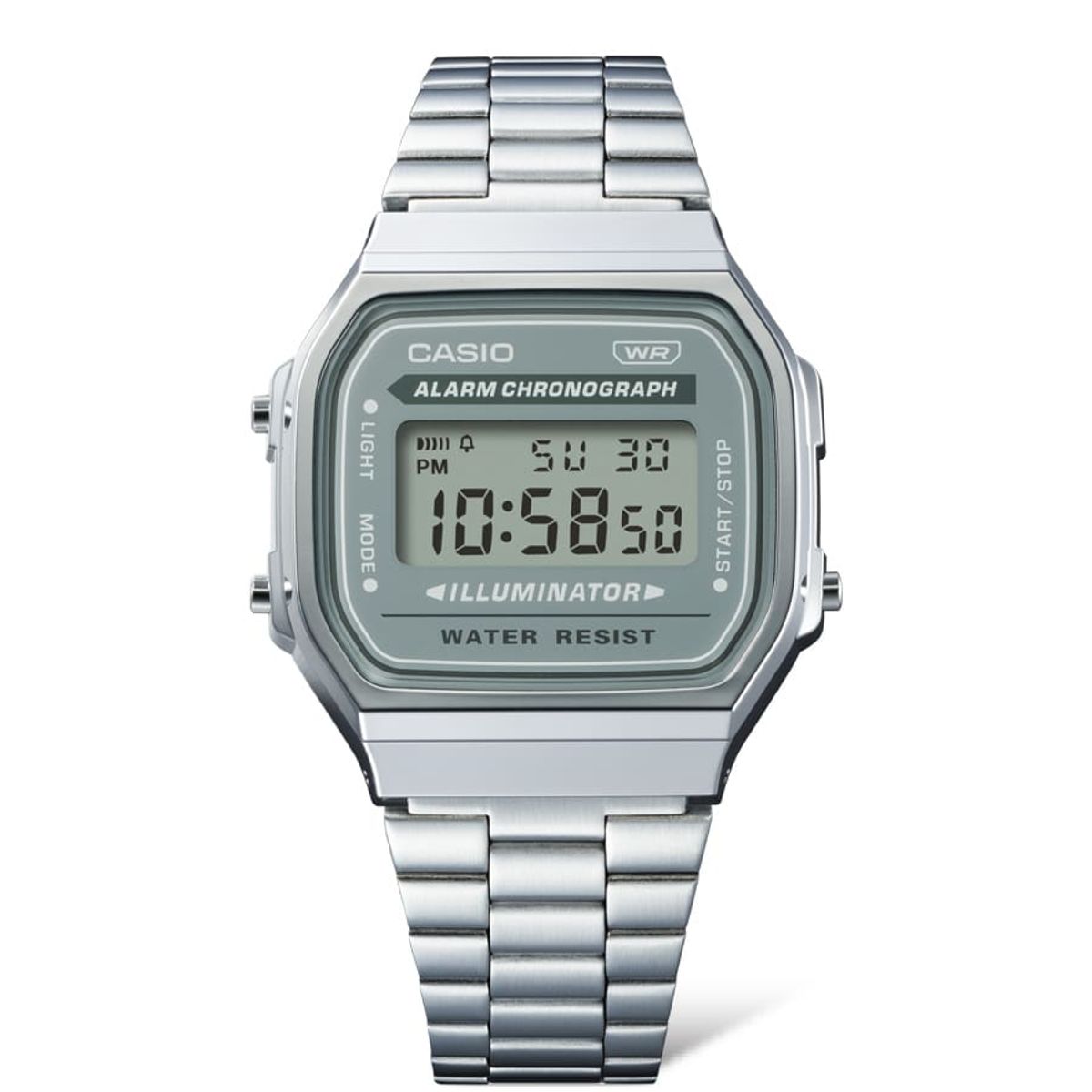 CASIO - Reloj Casio Digital A168WA-3AY- Plateado