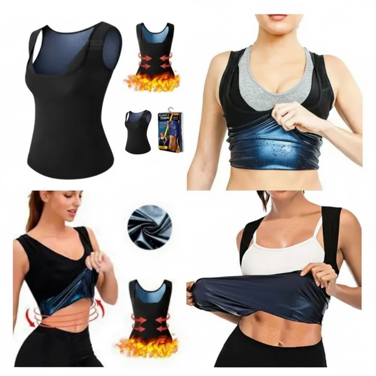 MOVI - Camiseta Térmica Reductora Sweat Shaper para Mujer Efecto Sauna Talla SM