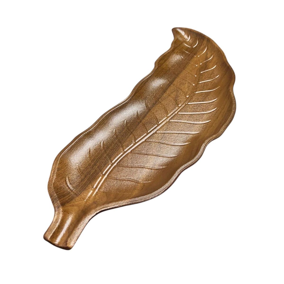 OEM - Bandeja De Frutas Verduras Frutero Centro Mesa Hoja 50x6cm_.