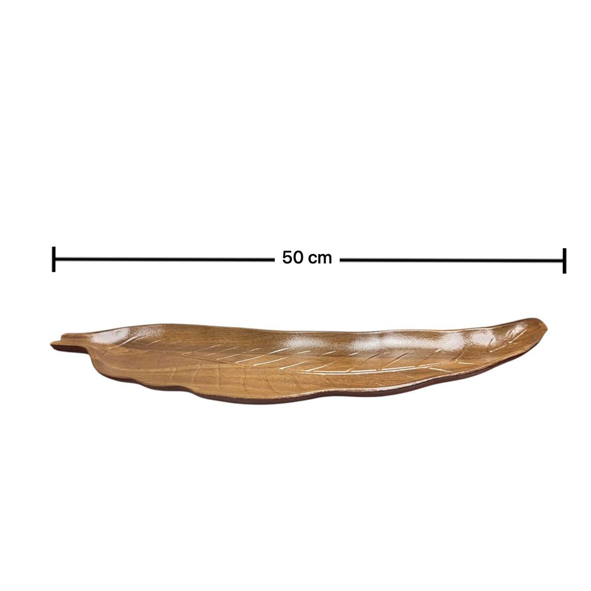 OEM - Bandeja De Frutas Verduras Frutero Centro Mesa Hoja 50x6cm_.