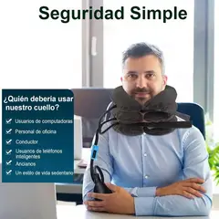 MOVI - Cuello cervical inflable tracción para apoyo y estiramiento