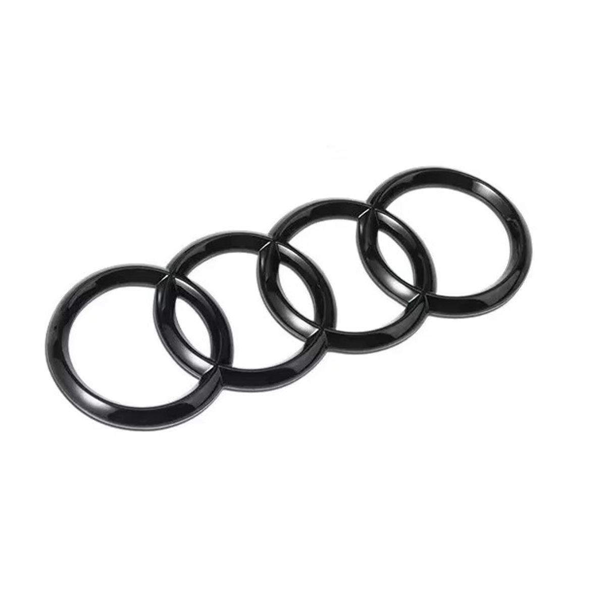 GENERICO - Emblema Insignia Compatible Audi 192mm Negro Brillante