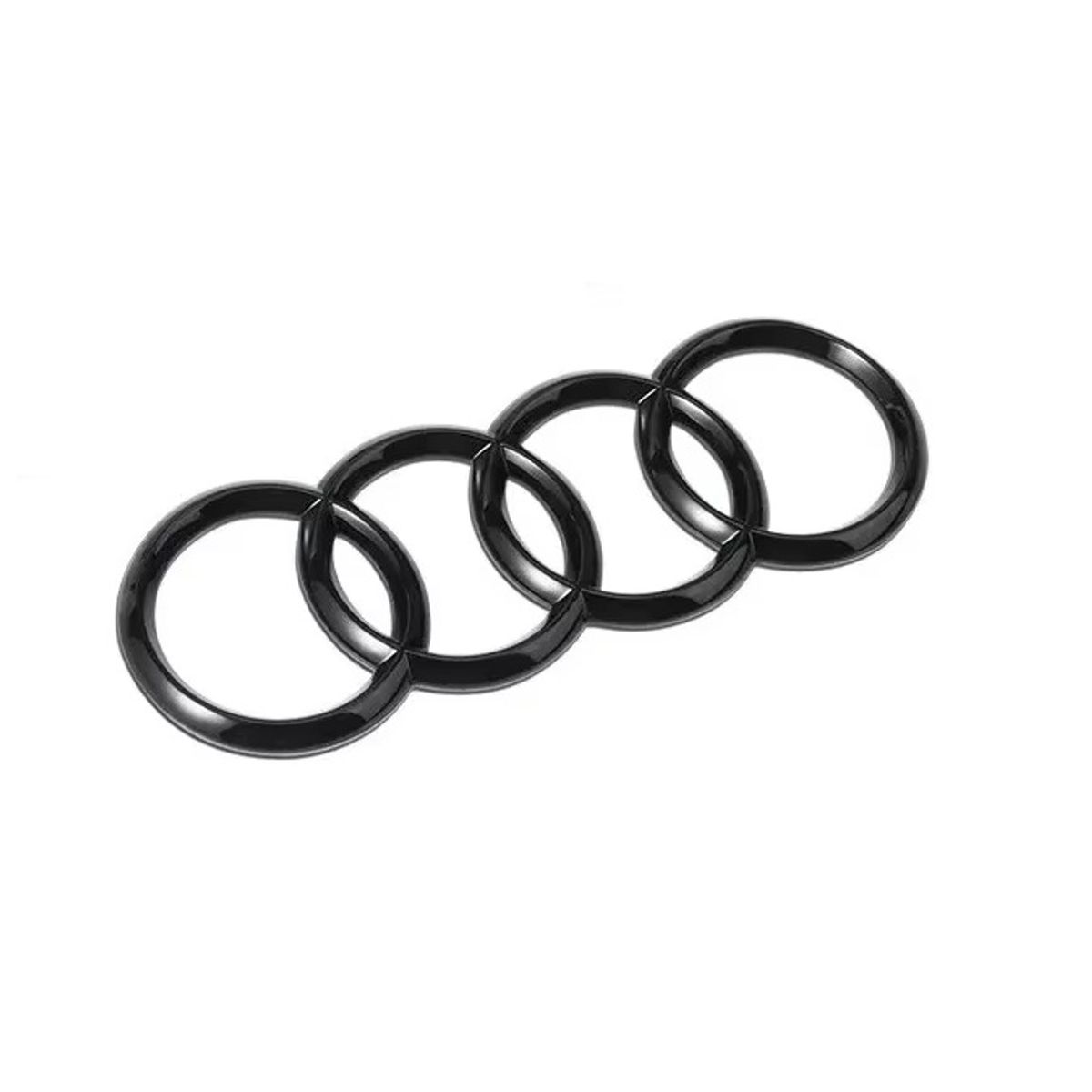 GENERICO - Emblema Insignia Compatible Audi 192mm Negro Brillante