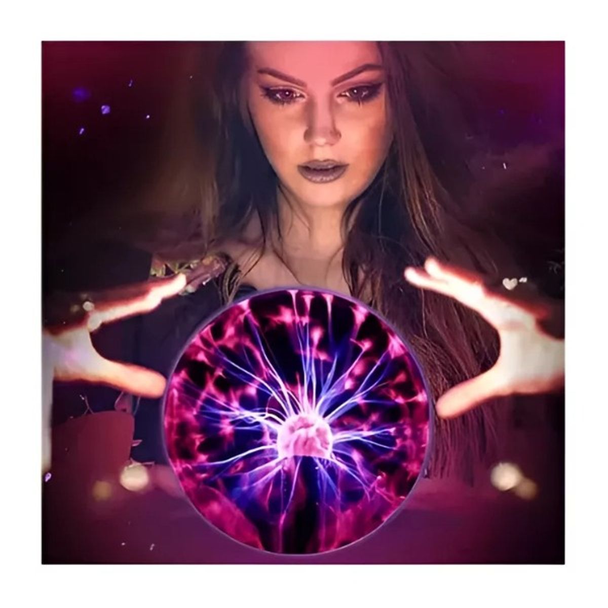 GENERICO - Lámpara Plasma Interactiva Sensible Al Tacto Efecto Tesla