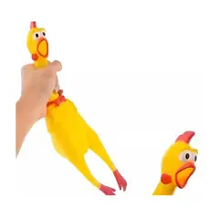 GENERICO - Pollo De Goma Gritón Juguete Para Mascota Perro