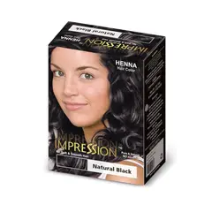 IMPRESSION - Henna Hair Color Negro 10 gr X 6 sachets
