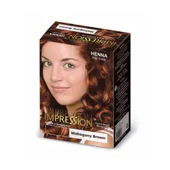 IMPRESSION - Henna Hair Color Caoba 10 gr X 6 saches