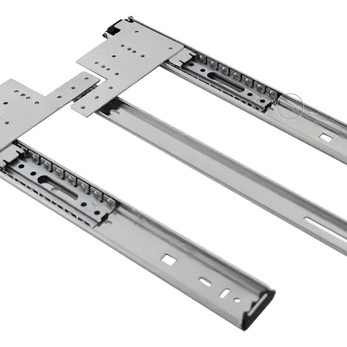 GENERICO - Corredera Telescópica Pocket Door 45 cm 1.2 mm 35 kilos