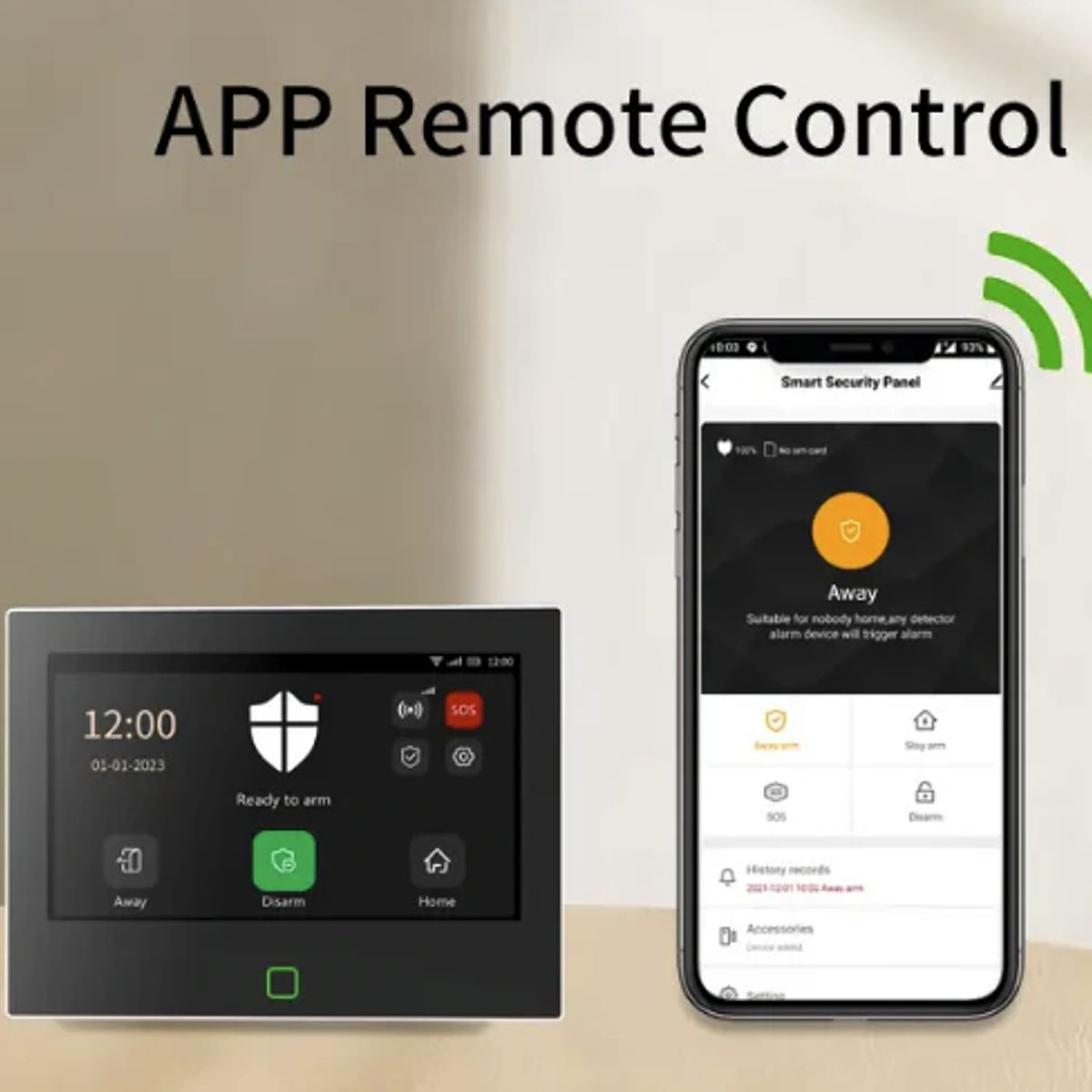 FACTORYTECH - Alarma Seguridad Inteligente 8en1 Wifi 4G Pantalla 7 Pulg