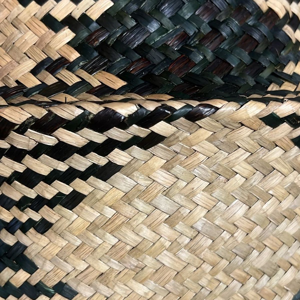 OEM - Macetero Cesto Canasto Maceta De Mimbre Tejida Plegable 30cm