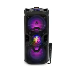 MLAB - Parlante Karaoke Bluetooth Funky Disco Portátil con iluminación