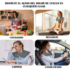 GENERICO - Manta Terapéutica Cuello y Hombros CalorFrío para Alivia Dolor de Espalda Estrés y Tensión Muscular