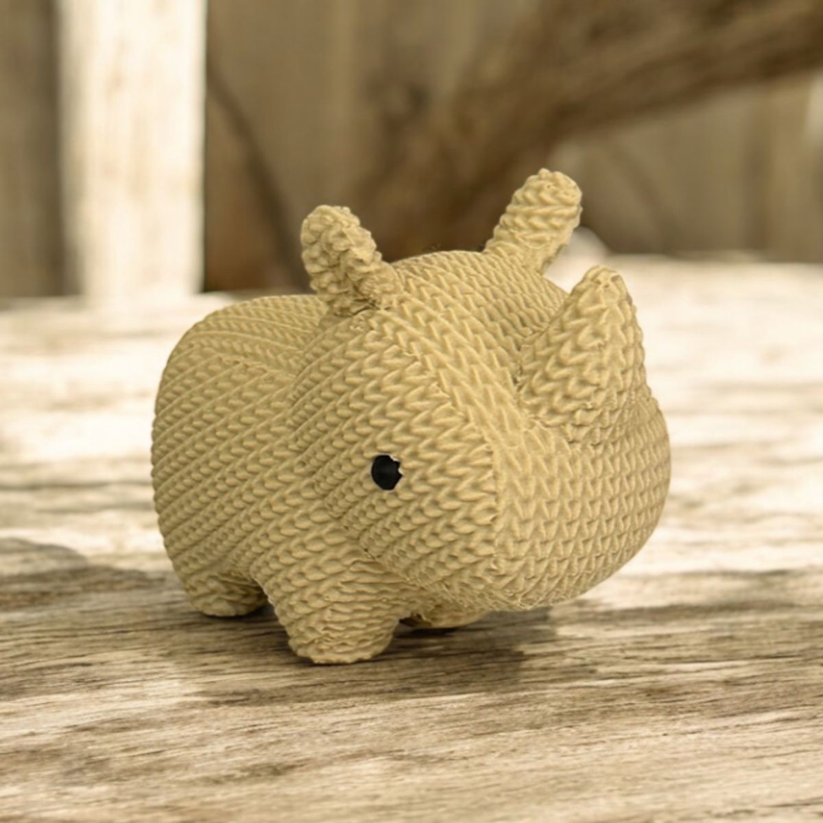 GENERICO - Figura Decoración- Rinoceronte Tejido