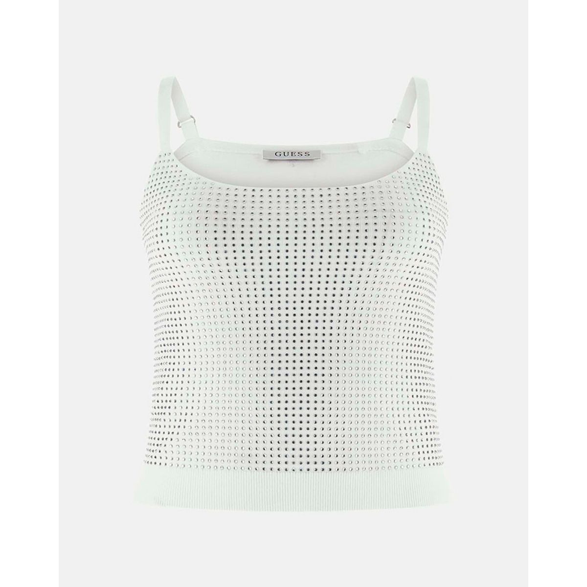 GUESS - Polera Khloe Rhinestones Tank Swtr Blanco