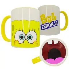 GENERICO - Tazón Tazón Cerámico con boca abajo Bob Esponja