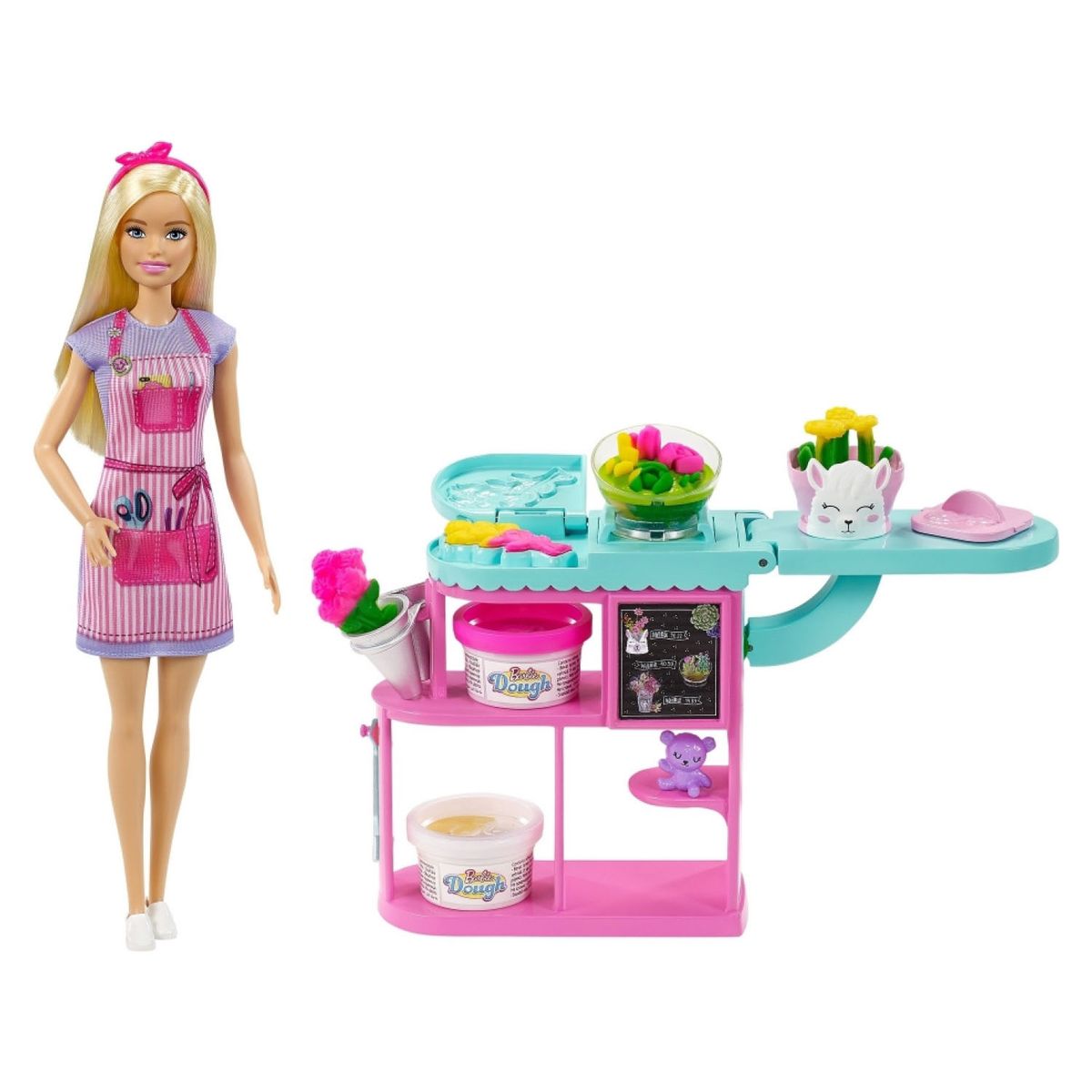 BARBIE - Muñeca Juguete Set de Tienda de Flores Barbie