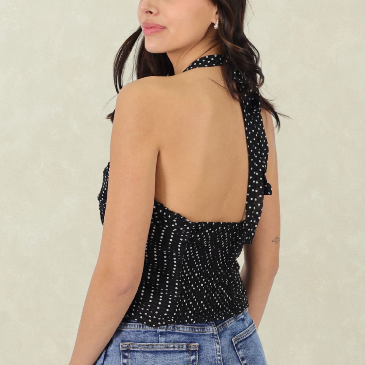 TENTATION - Top Lunares Blancos  Tentation