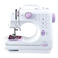 GENERICO - Mini Maquina Portátil De Coser Con 12 Puntadas Incorporadas Color Blanco/ violeta