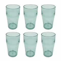 HOMEWELL - Set de 6 Vasos PS 500ml 8.5*15.5cm