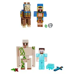 MINECRAFT - Figura Core Figura De 3.25" Con Crafting 2-Pack (Contiene Producto Al Azar Del Surtido)