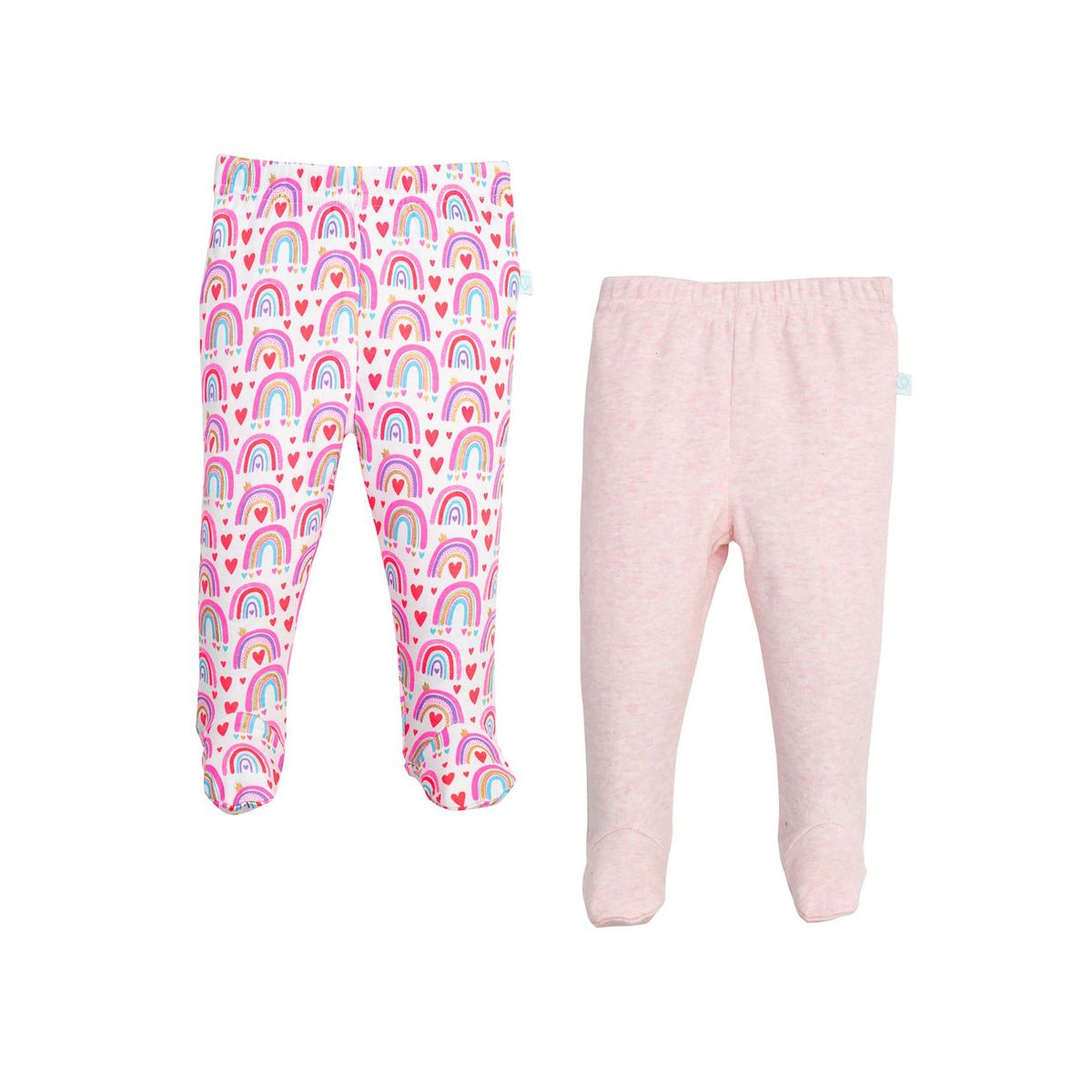 BAMBINO - Set 2 Piezas Pantys Bambino Creations Arcoiris Rosado