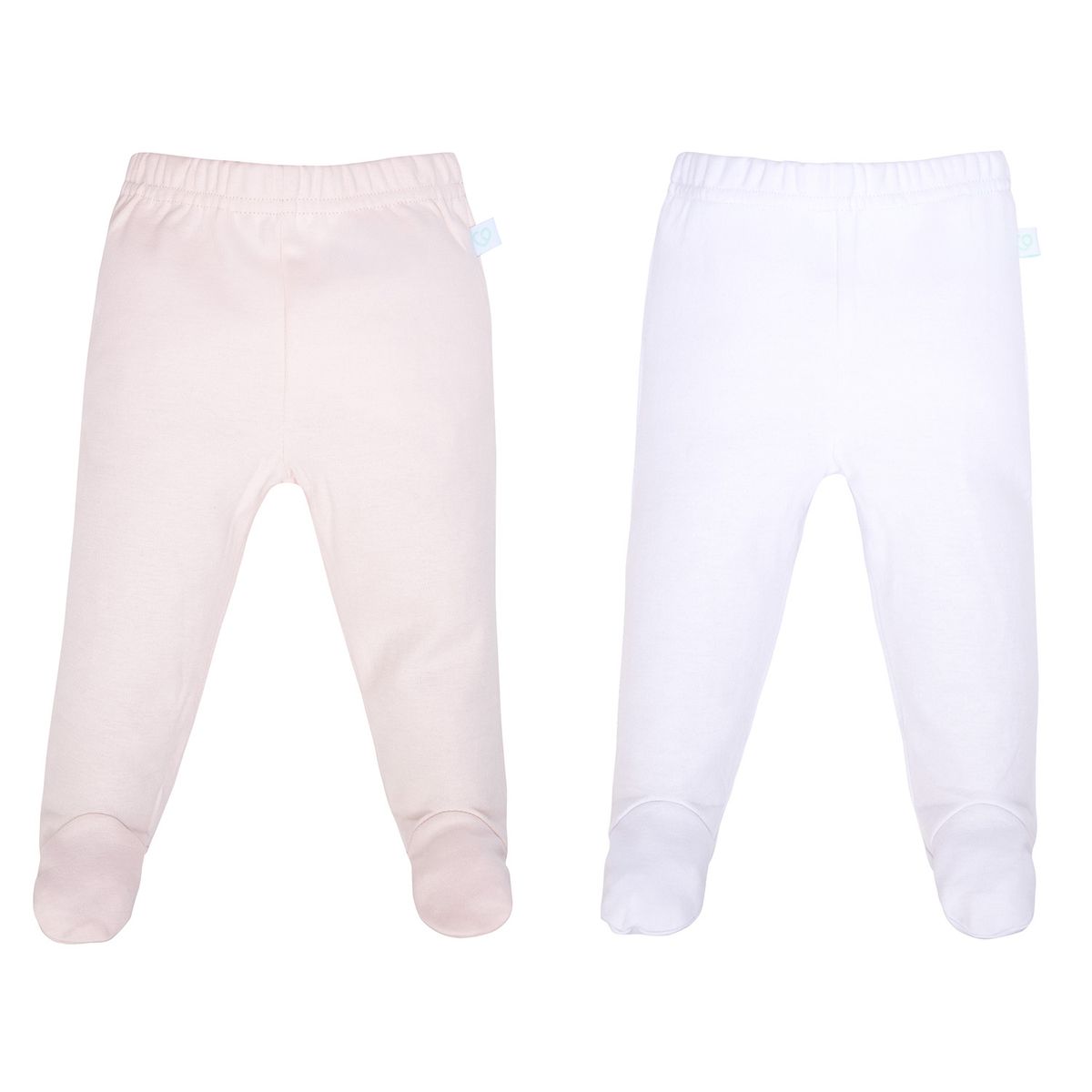 BAMBINO - Set 2 Pantys Blanco Flores Niña 6 - 9 Meses