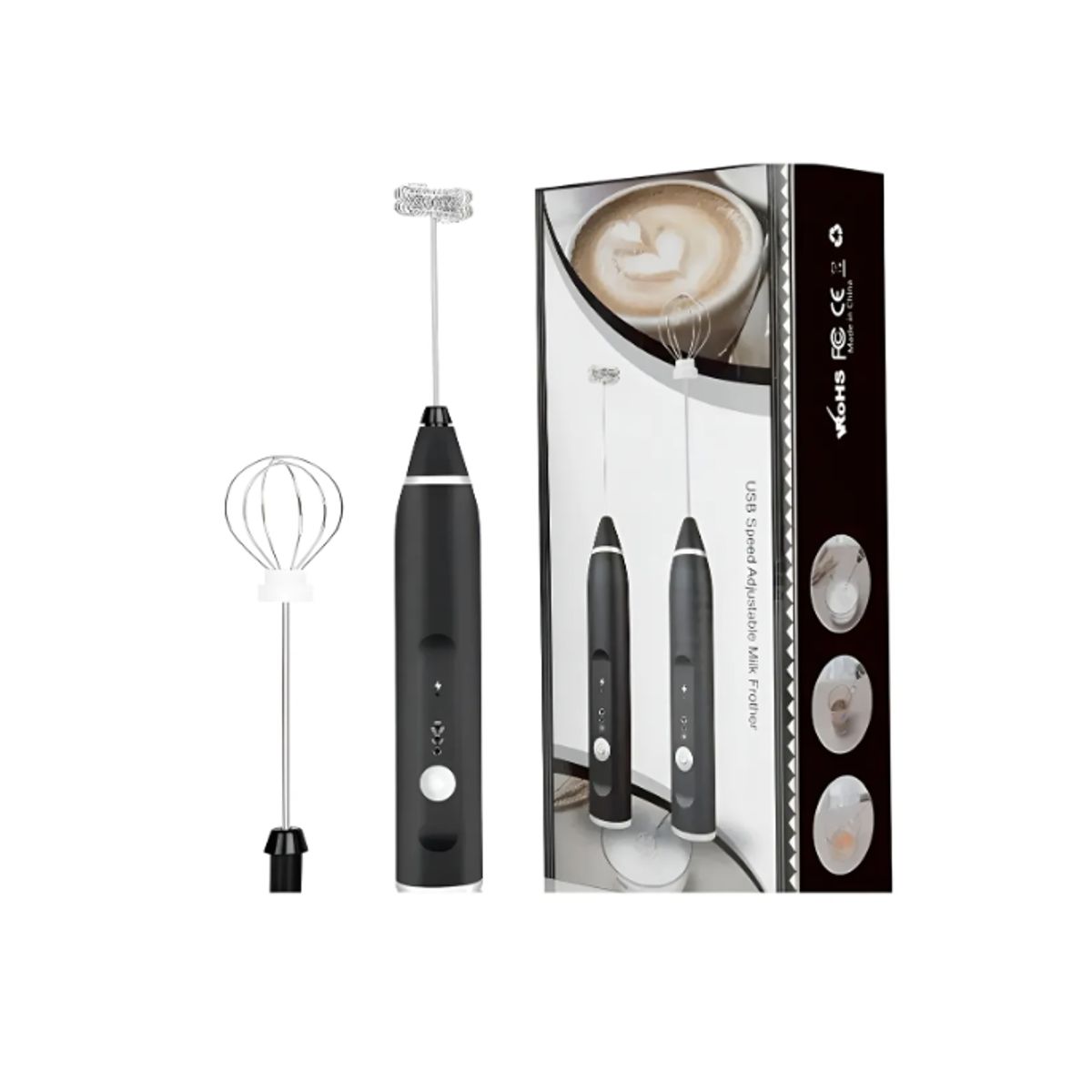 GENERICO - Mini Batidor Eléctrico De Café Y Espuma Leche Recargable