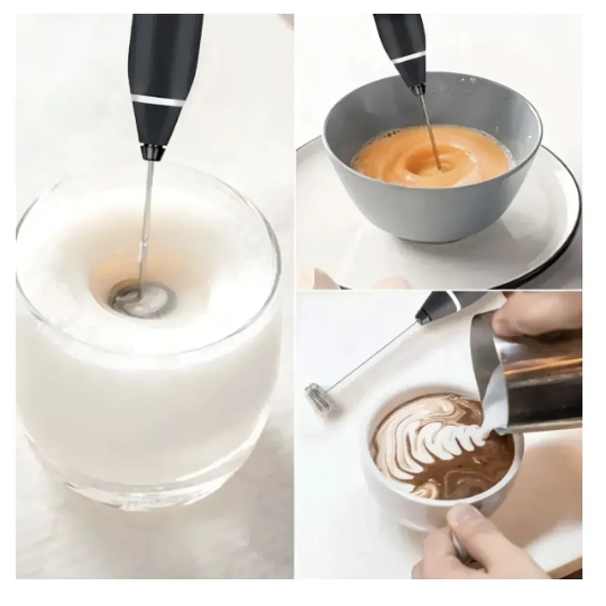 GENERICO - Mini Batidor Eléctrico De Café Y Espuma Leche Recargable