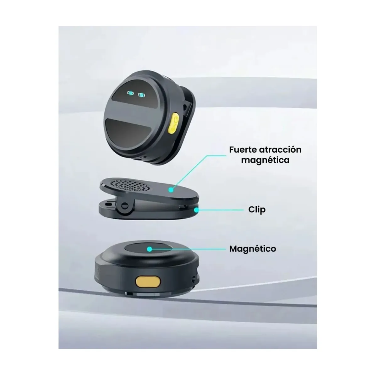 GENERICO - Micrófono Digital magnético portátil  inalámbrico SX21 USB-C Profesional