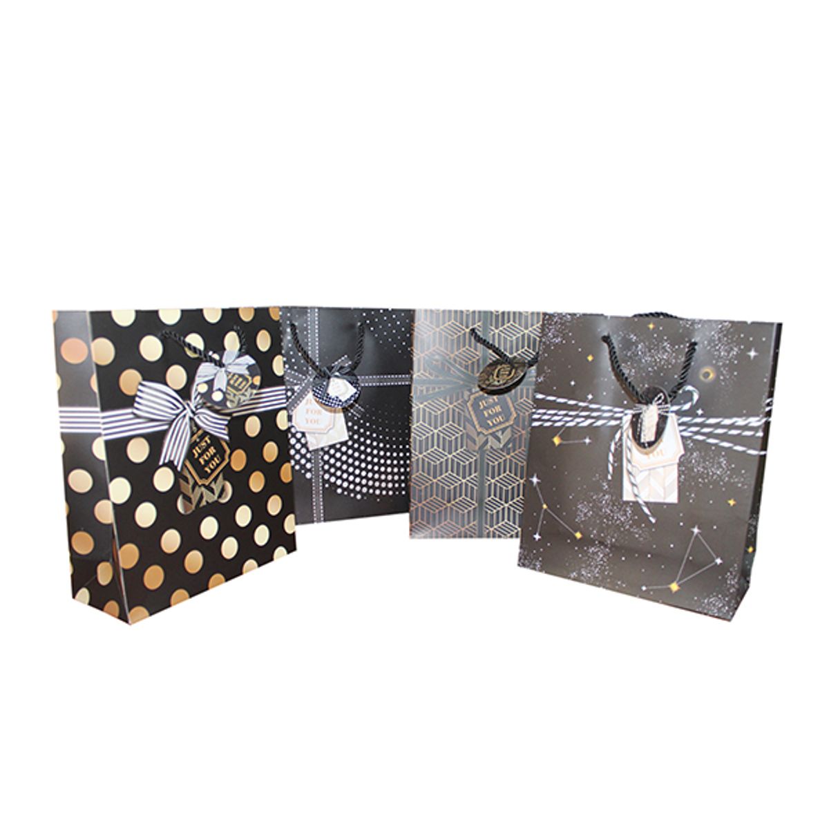 GENERICO - BOLSA DE REGALO JUST FOR YOU 18X23 CM X12 UNI